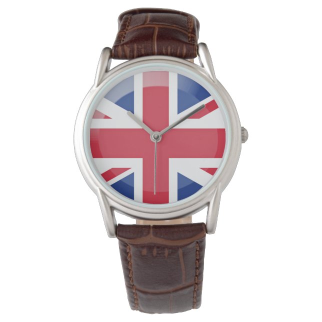 Großbritannien-Flagge Armbanduhr (Vorderseite)