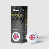 Großbritannien-Flagge Golfball (Verpackungen)
