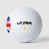 Großbritannien-Flagge Golfball (Logo)