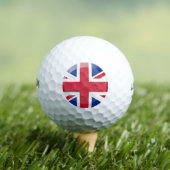 Großbritannien-Flagge Golfball (Insitu T-Shirt)