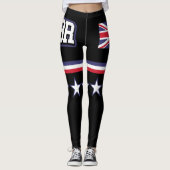 Großbritannien-Flagge Leggings (Vorderseite)