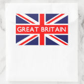 Großbritannien-Flagge Rechteckiger Aufkleber (Tasche)