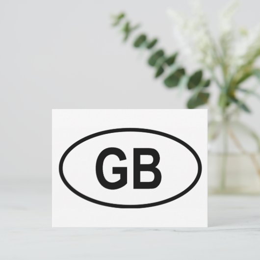 Großbritannien "GB" Postkarte (Stehend Vorderseite)