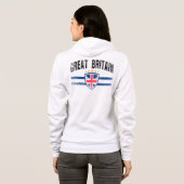 Großbritannien Hoodie (Schwarz voll)