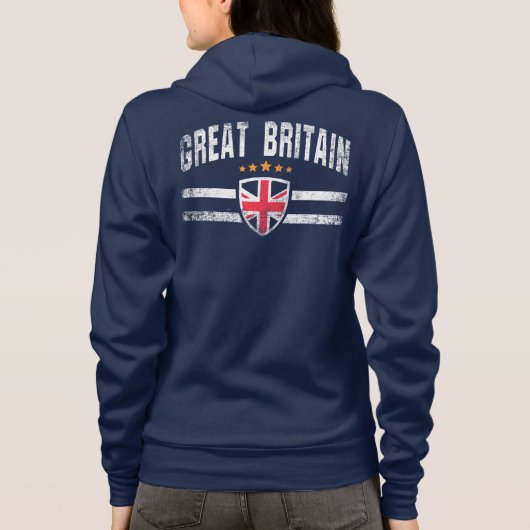 Großbritannien Hoodie (Rückseite)
