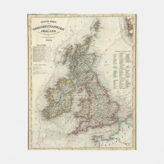 Grossbritannien, Irland Fleecedecke (Vorderseite)