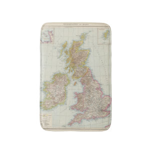 Grossbritannien, Irland - Karte von Badematte