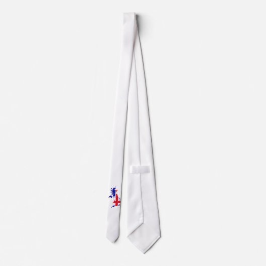 Großbritannien-Karten-Flagge Krawatte (Rückseite)