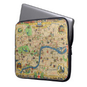 Großbritannien: Leitfaden zu London Map Laptopschutzhülle (Vorderseite Links)