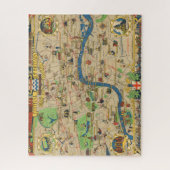 Großbritannien: Leitfaden zu London Map Puzzle (Vertikal)