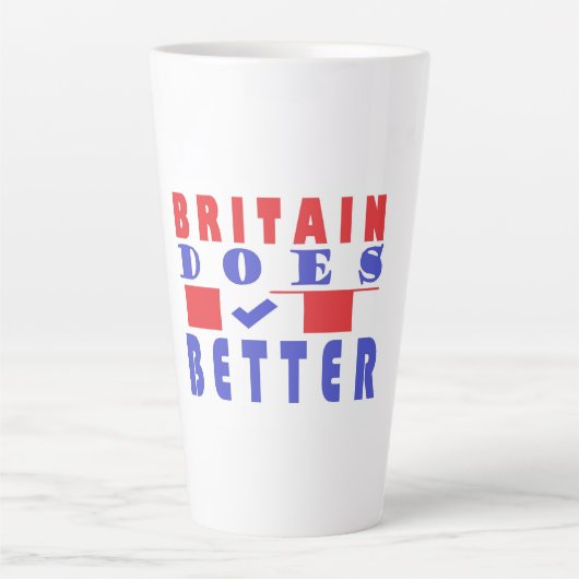 Großbritannien macht es besser, Plakatdesign zu er Milchtasse (Vorderseite)