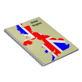 Großbritannien Notebook Notizblock (Rechte Seite)