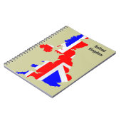 Großbritannien Notebook Notizblock (Linke Seite)