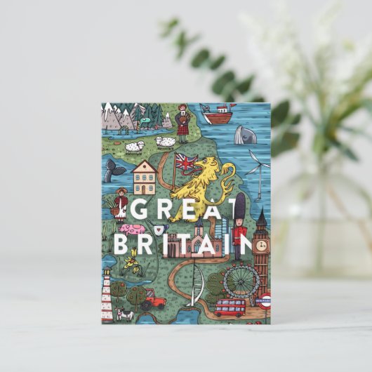 Großbritannien Postkarte (Stehend Vorderseite)