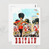Großbritannien Royal Garards Vintage Reise Postcar Postkarte (Vorne/Hinten)