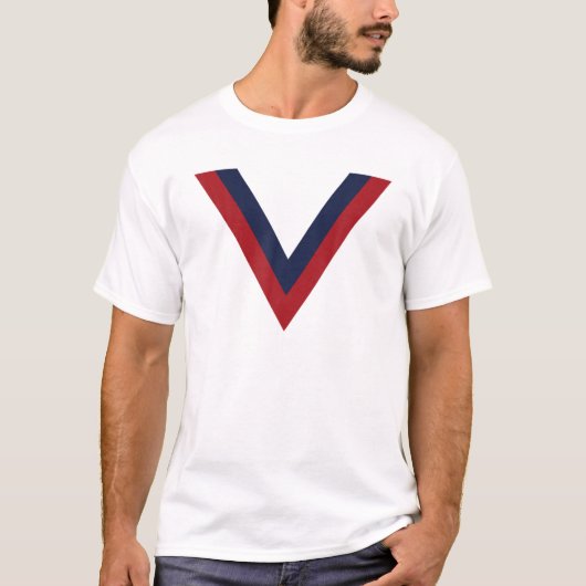 Großbritannien Rugby League Red Blue V T-Shirt (Vorderseite)