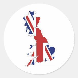Großbritannien Runder Aufkleber