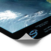 Großbritannien-Satellitenposter Poster (Ecke)