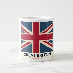 Großbritannien "Sein schneller per Bahn" Vintage-P Jumbo-Tasse