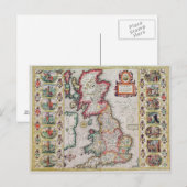 Großbritannien, so wie es in der Zeit vorkommt Postkarte (Vorne/Hinten)