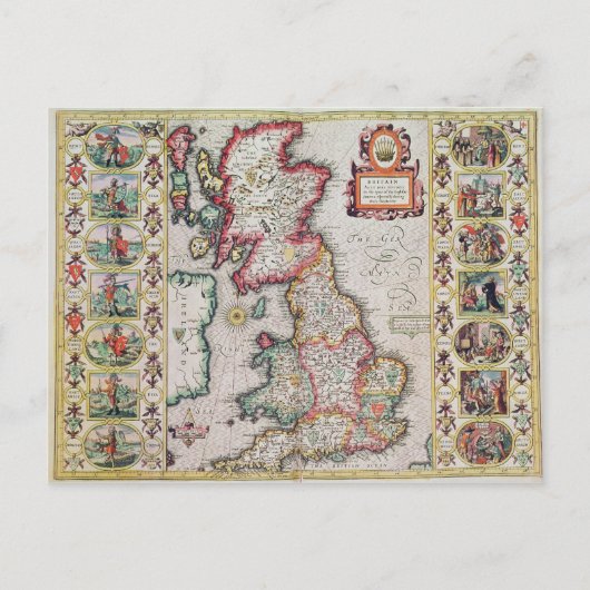 Großbritannien, so wie es in der Zeit vorkommt Postkarte (Vorderseite)