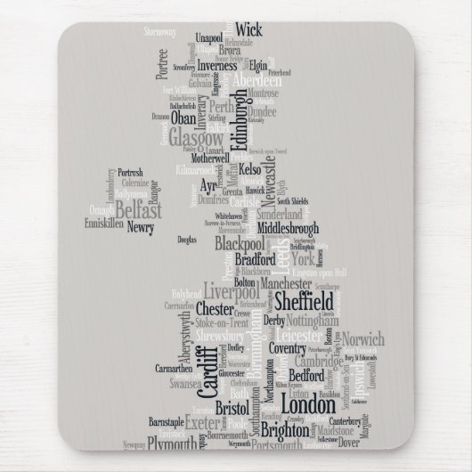 Großbritannien - Stadt Mousepad (Vorne)