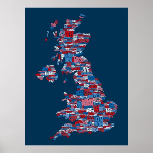 Großbritannien - Stadt Poster (Vorne)