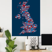 Großbritannien - Stadt Poster (Heimbüro)
