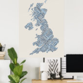 Großbritannien - Stadt Poster (Heimbüro)