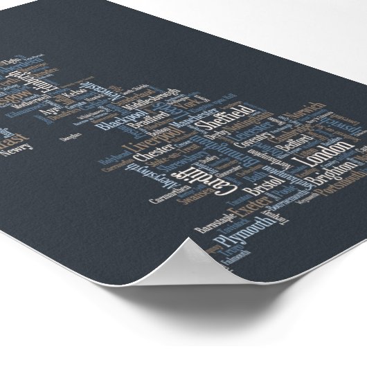 Großbritannien - Stadt Poster (Ecke)