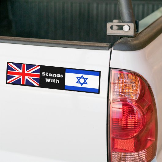 Großbritannien steht Israel gegenüber Autoaufkleber (Auf Lkw)