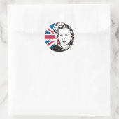 Großbritannien trauert Margaret Thatcher, Englands Runder Aufkleber (Tasche)