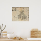 Großbritannien und Irland Poster (Küche)