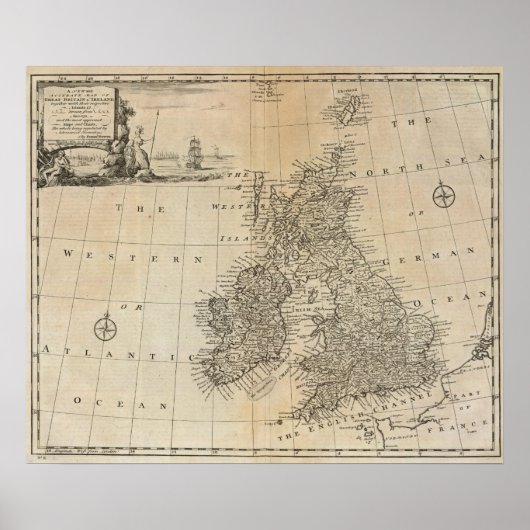 Großbritannien und Irland Poster (Vorne)