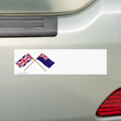 Großbritannien und Neuseeland gekreuzte Flaggen Autoaufkleber (Auf Auto)