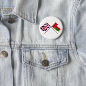 Großbritannien und Oman gekreuzte Flaggen Button (Beispiel)