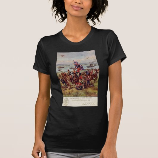 Großbritannien verteidigt Frankreich T-Shirt (Vorderseite)