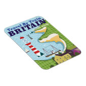 Großbritannien Vintages Bahnhofposter Magnet (Rechte Seite)
