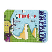 Großbritannien Vintages Bahnhofposter Magnet (Horizontal)
