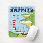 Großbritannien Vintages Bahnhofposter Mousepad (Mit Mouse)