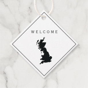Großbritannien Wedding Welcome Bag Gift Tag, Verei Geschenkanhänger