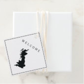 Großbritannien Wedding Welcome Bag Gift Tag, Verei Geschenkanhänger (Beispiel)