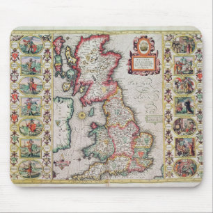 Großbritannien, wie es in das Tyme geteilt wurde Mousepad