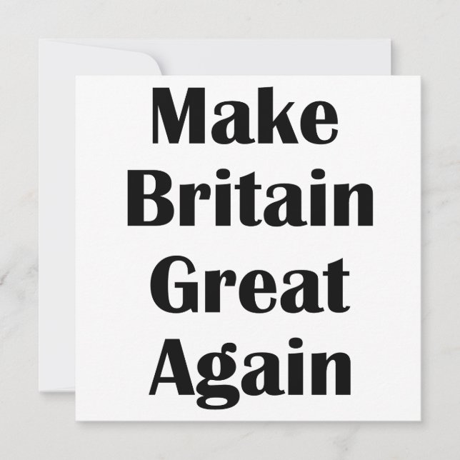 Großbritannien wieder groß machen (Vorderseite)