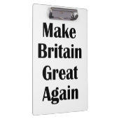 Großbritannien wieder groß machen klemmbrett (Rechts)