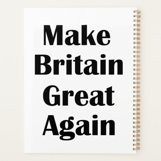 Großbritannien wieder groß machen planer (Rückseite)