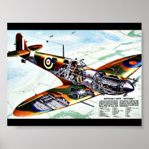 Großbritanniens neue Spitfire Poster