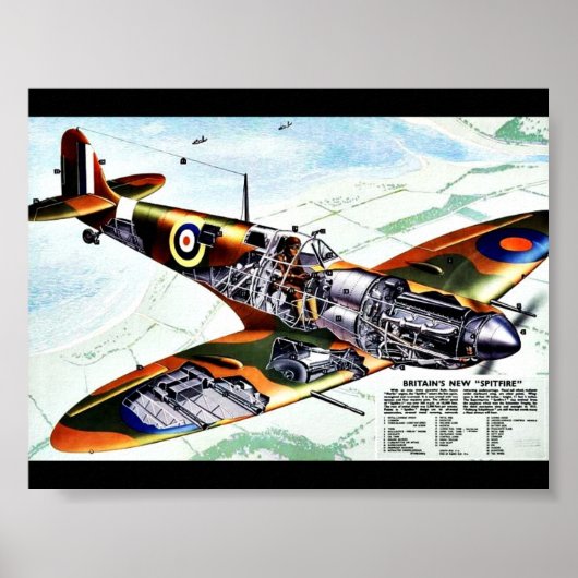 Großbritanniens neue Spitfire Poster (Vorne)