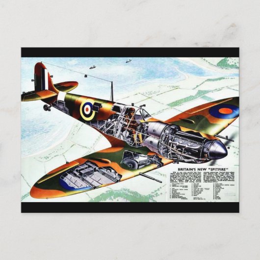 Großbritanniens neue Spitfire Postkarte (Vorderseite)