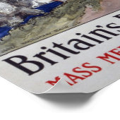 Großbritanniens Vintager Tag Poster (Ecke)